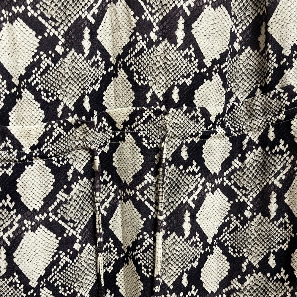 Rebecca Minkoff Python Print Ruffled Mini Dress, … - image 7